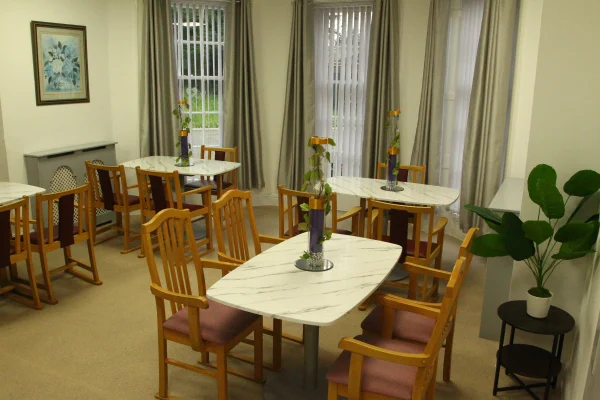 Dining area at Chestnut Rise Nursing Home private nursing home